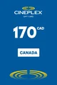 Cineplex 170 CAD Gift Card (Canada) thumb 2