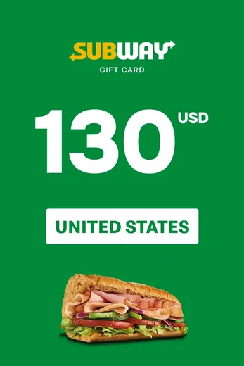 Subway 130 USD Gift Card (United States) gallery image 2