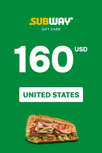 Subway 160 USD Gift Card (United States) gallery image 2