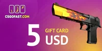 CSGOFAST 5 USD Gift Card (Global) thumb 2