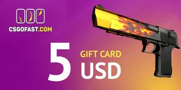 CSGOFAST 5 USD Gift Card (Global)