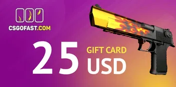 CSGOFAST 25 USD Gift Card (Global)