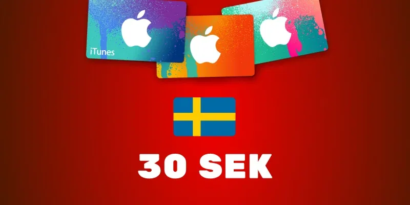 Apple iTunes 30 SEK Gift Card (Europe) gallery image 2