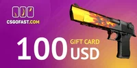 CSGOFAST 100 USD Gift Card (Global) thumb 2