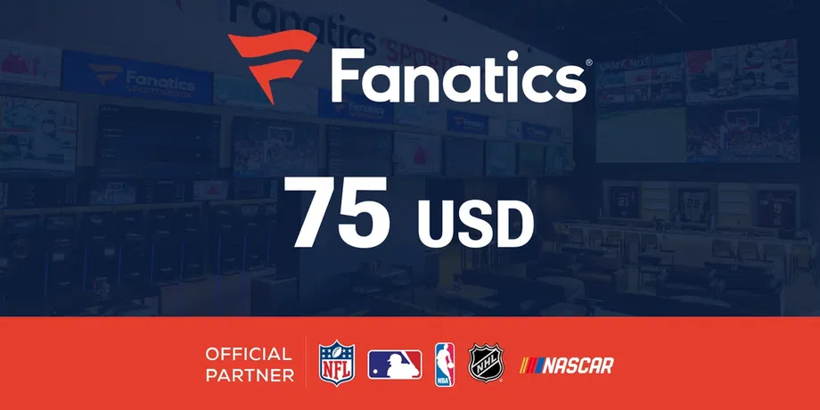 Fanatics 75 USD Gift Card (United States) gallery image 2