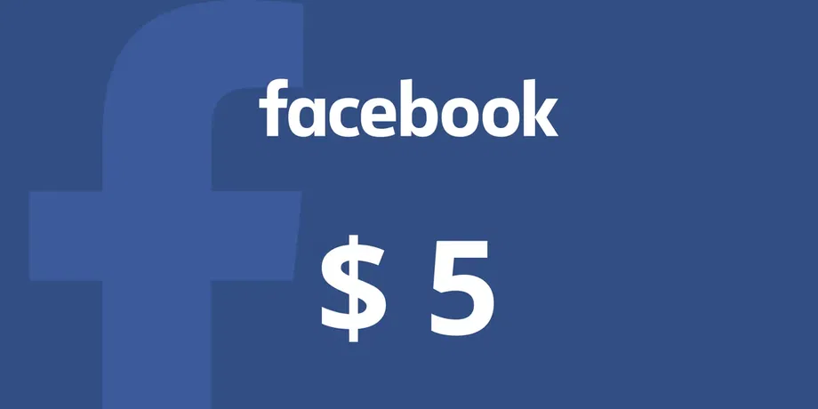 Facebook 5 USD Gift Card (Global) gallery image 2