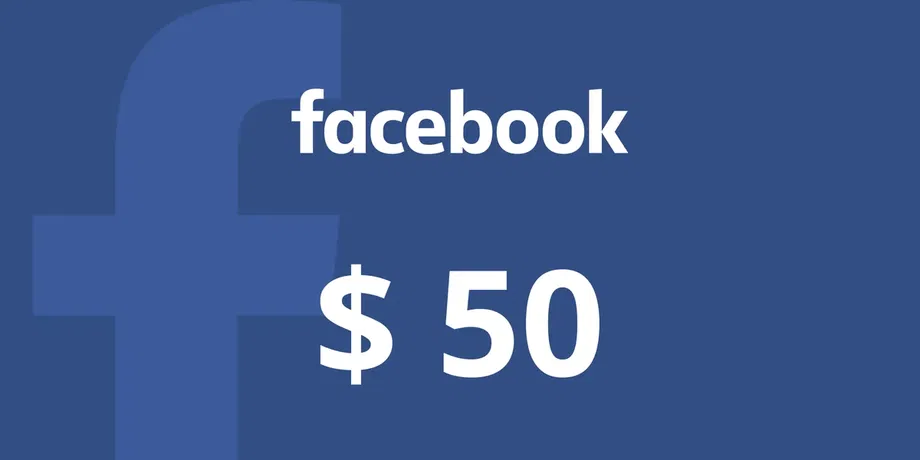 Facebook 50 USD Gift Card (Global) gallery image 2