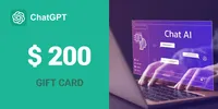 ChatGPT 200 USD Gift Card (Global) thumb 2