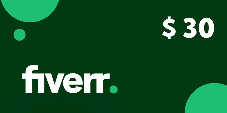 Fiverr 30 USD Gift Card (Global) gallery image 2