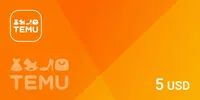 Temu 5 USD Gift Card (Global) thumb 2