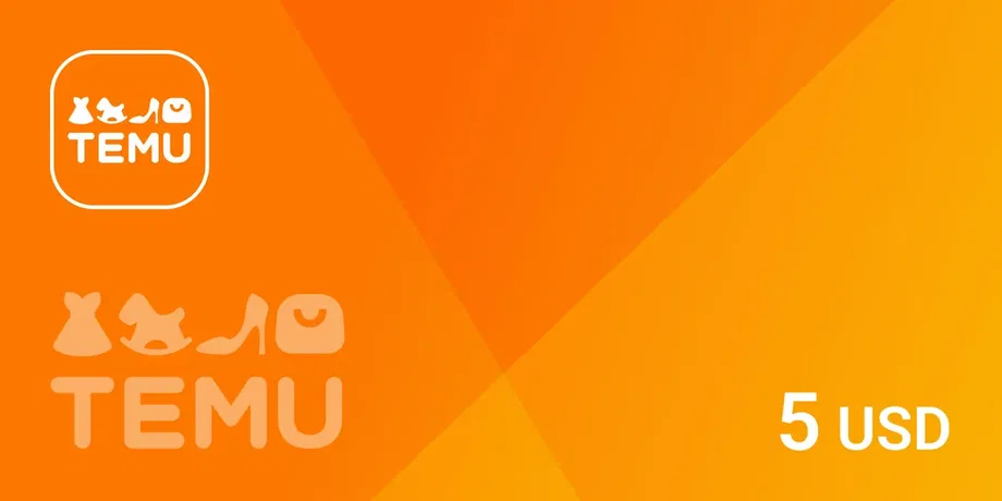 Temu 5 USD Gift Card (Global) gallery image 2