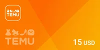 Temu 15 USD Gift Card (Global) thumb 2
