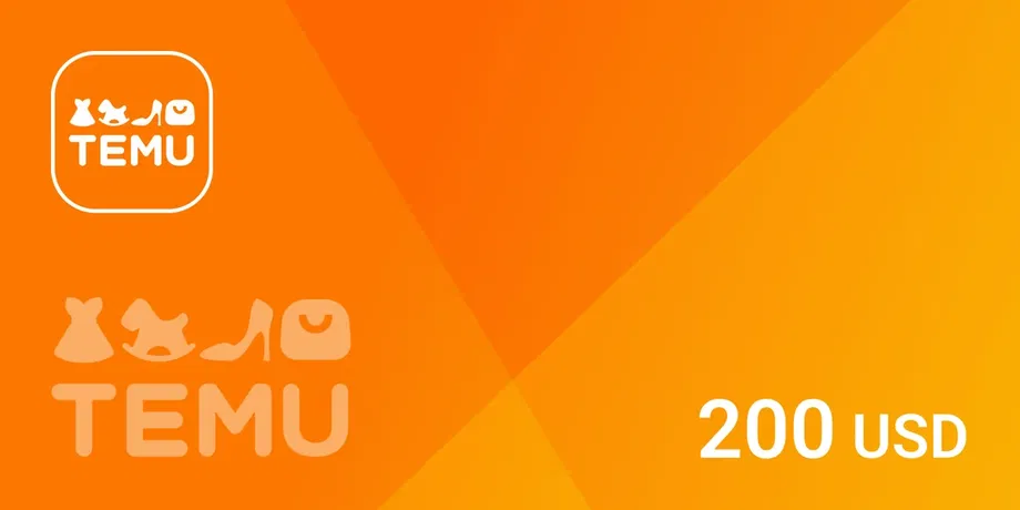 Temu 200 USD Gift Card (Global) gallery image 2