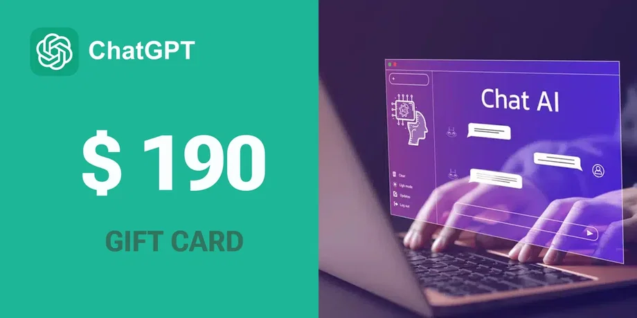ChatGPT 190 USD Gift Card (Global) gallery image 2