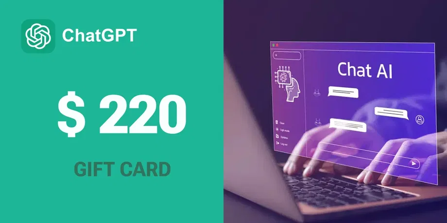 ChatGPT 220 USD Gift Card (Global) gallery image 2