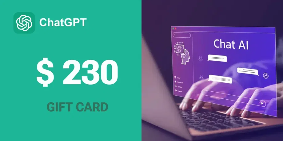 ChatGPT 230 USD Gift Card (Global) gallery image 2