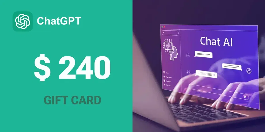 ChatGPT 240 USD Gift Card (Global) gallery image 2