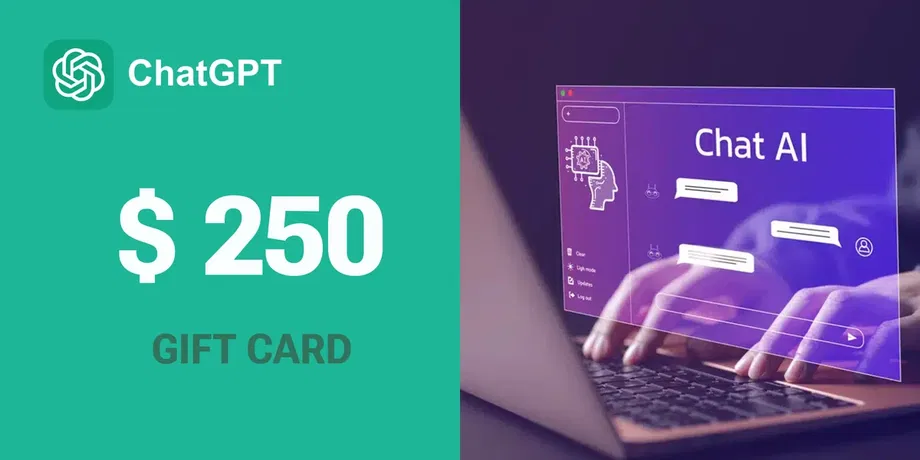 ChatGPT 250 USD Gift Card (Global) gallery image 2