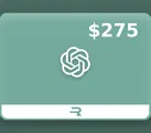 ChatGPT 275 USD Gift Card (Global) thumb 2