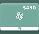 ChatGPT 450 USD Gift Card (Global) thumb 2