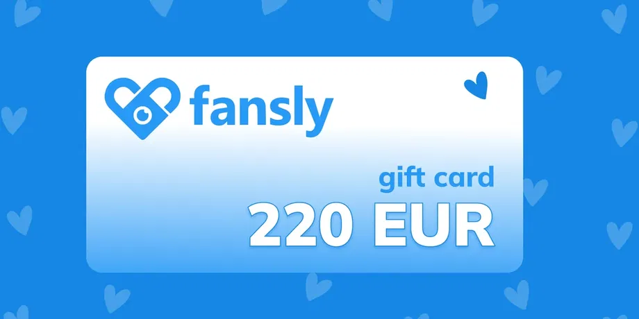 Fansly 220 EUR Gift Card (Europe) gallery image 2