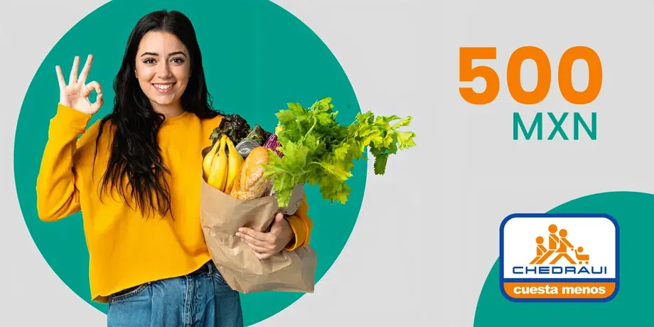 Chedraui Git 500 MXN Gift Card (Mexico) gallery image 2