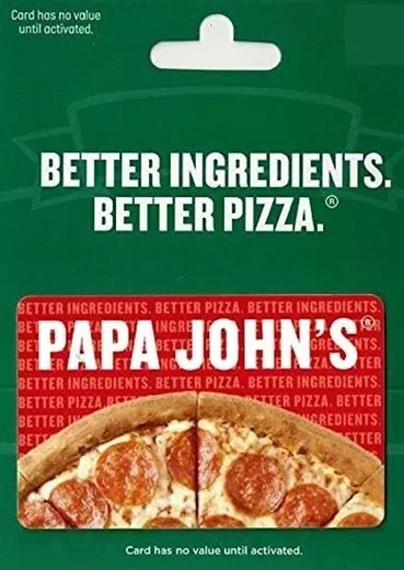 Papa John's 10 USD Gift Card (United States) gallery image 2