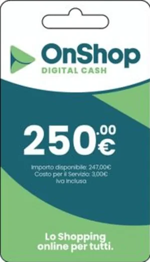 OnShop 250 EUR Gift Card (Italy) gallery image 2