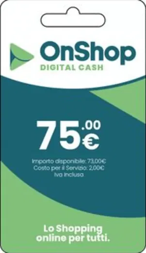 OnShop 75 EUR Gift Card (Italy) gallery image 2
