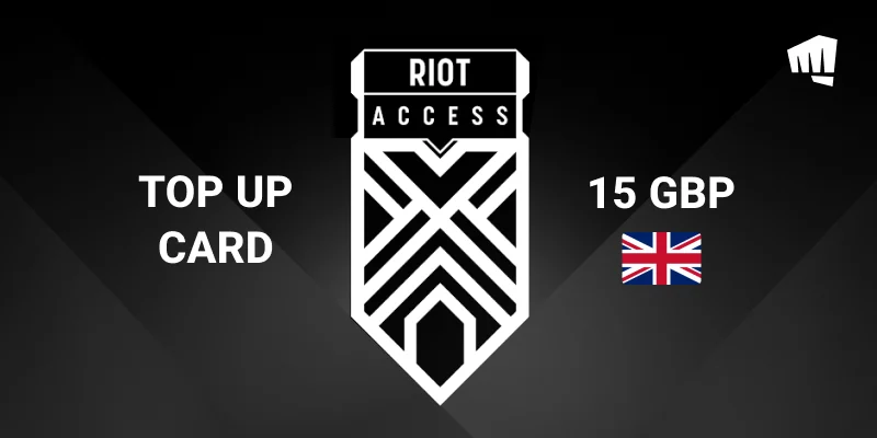 Riot Access 15 GBP Gift Card (United Kingdom) gallery image 2