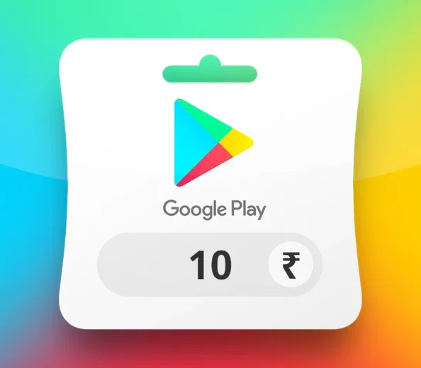 Google Play 10 INR Gift Card (Asia) gallery image 2