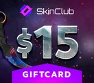 Skin.Club 15 USD Gift Card (ROW) thumb 2