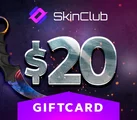 Skin.Club 20 USD Gift Card (ROW) thumb 2