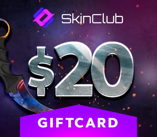 Skin.Club 20 USD Gift Card (ROW) gallery image 2