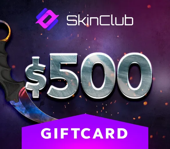 Skin.Club 500 USD Gift Card (ROW) gallery image 2