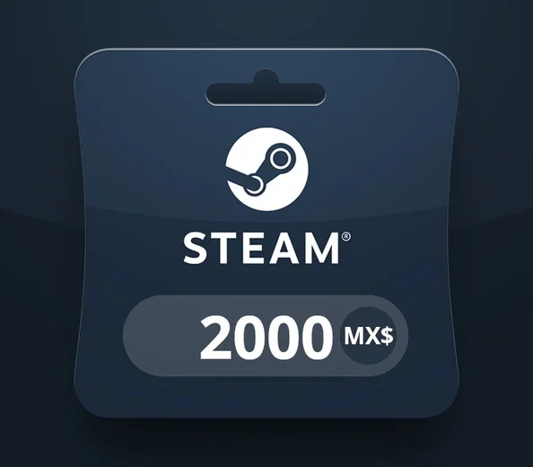 Steam Wallet 2000 MXN Gift Card (Global) gallery image 2