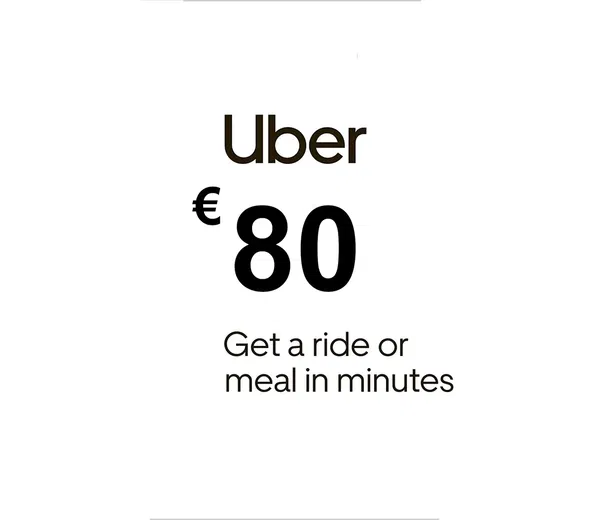 Uber 80 EUR Gift Card (Italy) gallery image 2