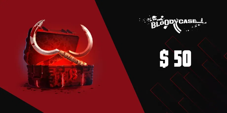 BloodyCase 50 USD Gift Card (Global) gallery image 2