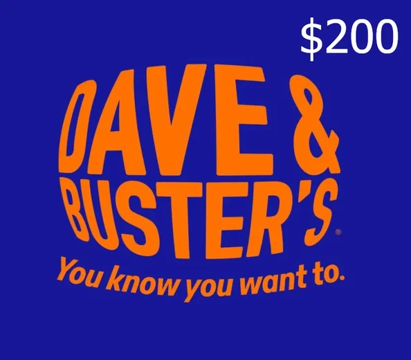 Dave & Buster's 200 USD Gift Card (United States) gallery image 2