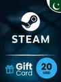 Steam Wallet 20 USD Gift Card (Pakistan) thumb 2