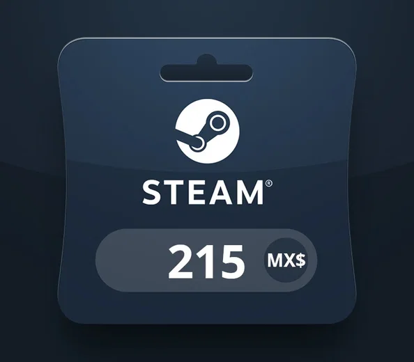 Steam Wallet 215 MXN Gift Card (Global) gallery image 2