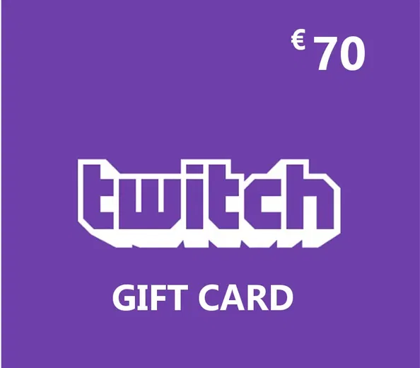 Twitch 70 EUR Gift Card (Global) gallery image 1