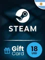 Steam Wallet 18 USD Gift Card (Argentina) thumb 2