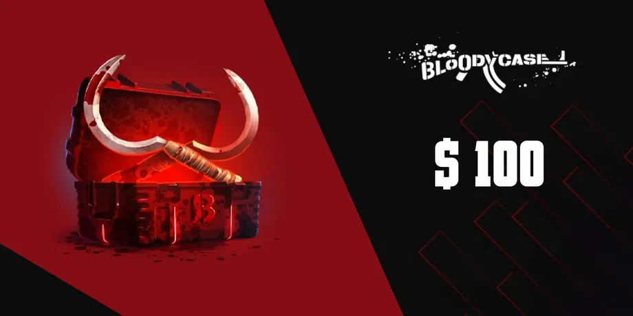 BloodyCase 100 USD Gift Card (Global) gallery image 2