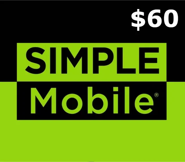SimpleMobile 60 USD Gift Card (United States) gallery image 1