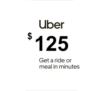 Uber 125 USD Gift Card (United States)