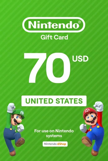 Nintendo eShop 70 USD Gift Card (United States) gallery image 2