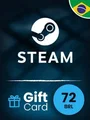 Steam Wallet 72 BRL Gift Card (Brazil) thumb 2
