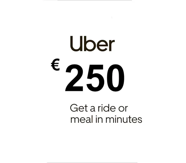 Uber 250 EUR Gift Card (Germany) gallery image 2