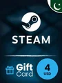 Steam Wallet 4 USD Gift Card (Pakistan) thumb 2